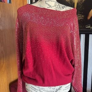 Red ♥️embellish sweater